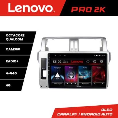 Navigatie Toyota Landcruiser J150 Prado 2014-2017 Lenovo Kit-065 8 core QLED 2K 4+64 360 Android Waze USB Navigatie Internet Youtube Radio CarStore Technology
