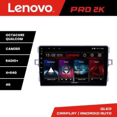 Navigatie Toyota Verso 2010-2016 Lenovo Kit-133 8 core QLED 2K 4+64 360 Android Waze USB Navigatie Internet Youtube Radio CarStore Technology