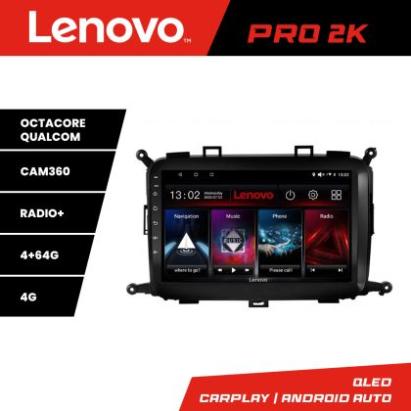 Navigatie Kia Carens 2013-2018 Lenovo Kit-2023 8 core QLED 2K 4+64 360 Android Waze USB Navigatie Internet Youtube Radio CarStore Technology