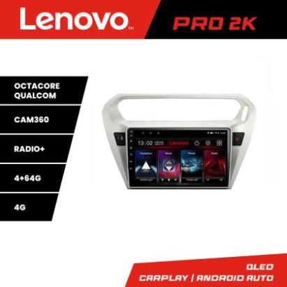 Navigatie Peugeot 301 Citroen C-Elisee Lenovo Kit-301 8 core QLED 2K 4+64 360 Android Waze USB Navigatie Internet Youtube Radio v1 CarStore Technology