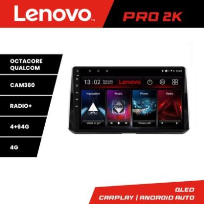 Navigatie Toyota Corolla 2019- Lenovo Kit-388-levin 8 core QLED 2K 4+64 360 Android Waze USB Navigatie Internet Youtube Radio CarStore Technology