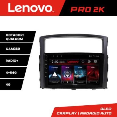 Navigatie Mitsubishi Pajero Lenovo Kit-452 8 core QLED 2K 4+64 360 Android Waze USB Navigatie Internet Youtube Radio CarStore Technology