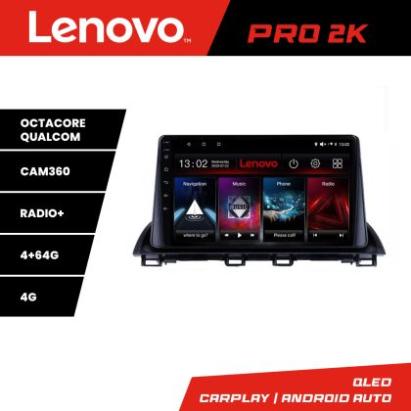 Navigatie Mazda 3 2014-2019 Lenovo Kit-463 8 core QLED 2K 4+64 360 Android Waze USB Navigatie Internet Youtube Radio CarStore Technology