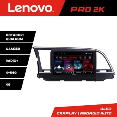 Navigatie Hyundai Elantra 2015-2018 Lenovo Kit-581 8 core QLED 2K 4+64 360 Android Waze USB Navigatie Internet Youtube Radio CarStore Technology
