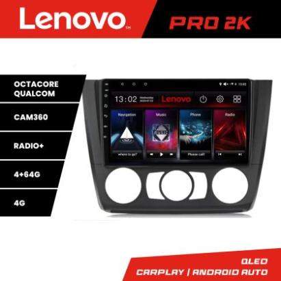 Navigatie BMW Seria 1 E87 2007-2011 clima manuala Lenovo Kit-bmw117-manual 8 core QLED 2K 4+64 360 Android Waze USB Navigatie Internet Youtub CarStore Technology