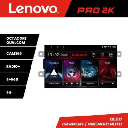 Navigatie Dacia dupa 2012 Lenovo Kit-Dacia 8 core QLED 2K 4+64 360 Android Waze USB Navigatie Internet Youtube Radio CarStore Technology