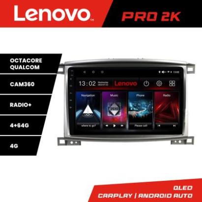 Navigatie Toyota Land Cruiser L100 2002-2008 Lenovo Kit-L100 8 core QLED 2K 4+64 360 Android Waze USB Navigatie Internet Youtube Radio CarStore Technology