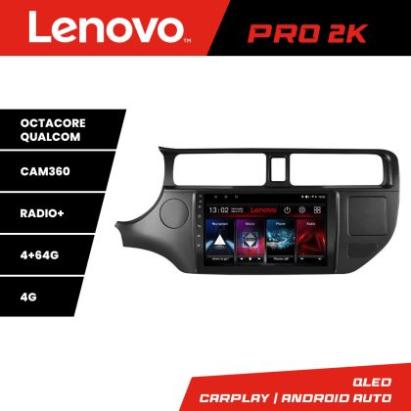 Navigatie Kia Rio 2011-2014 Lenovo Kit-rio-11 8 core QLED 2K 4+64 360 Android Waze USB Navigatie Internet Youtube Radio CarStore Technology