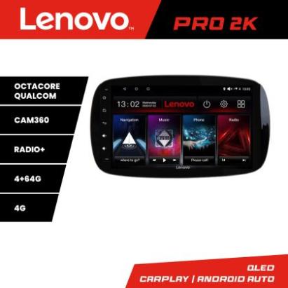 Navigatie Smart For Two 2015- Lenovo Kit-Smart15 8 core QLED 2K 4+64 360 Android Waze USB Navigatie Internet Youtube Radio CarStore Technology