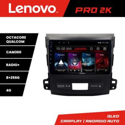 Navigatie Mitsubishi Outlander 2010 Lenovo Kit-056 8 core QLED 2K 8+256 360 Android Waze USB Navigatie Internet Youtube Radio v1 CarStore Technology