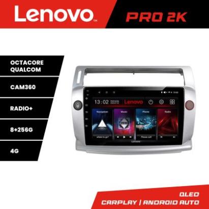 Navigatie Citroen C4  Lenovo Kit-088 8 core QLED 2K 8+256 360 Android Waze USB Navigatie Internet Youtube Radio CarStore Technology