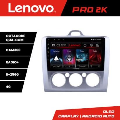 Navigatie Ford Focus 2 Manual Lenovo Kit-140-manual 8 core QLED 2K 8+256 360 Android Waze USB Navigatie Internet Youtube Radio CarStore Technology