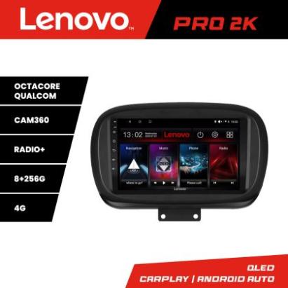 Navigatie Fiat 500 2014- Lenovo Kit-539 8 core QLED 2K 8+256 360 Android Waze USB Navigatie Internet Youtube Radio CarStore Technology