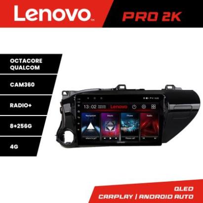 Navigatie Toyota Hilux 2016- Lenovo Kit-TY59 8 core QLED 2K 8+256 360 Android Waze USB Navigatie Internet Youtube Radio CarStore Technology