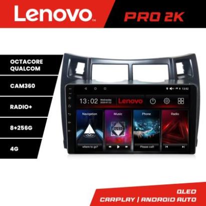 Navigatie Toyota Yaris 2008-2011 Lenovo Kit-YARIS08 8 core QLED 2K 8+256 360 Android Waze USB Navigatie Internet Youtube Radio Lenovo CarStore Technology