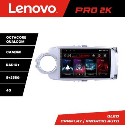 Navigatie Toyota Yaris 2010-2018 Lenovo Kit-YARIS10 8 core QLED 2K 8+256 360 Android Waze USB Navigatie Internet Youtube Radio Lenovo CarStore Technology