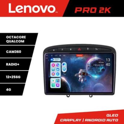 Navigatie Peugeot 308  Lenovo Kit-038 8 core QLED 2K 12+256 360 Android Waze USB Navigatie Internet Youtube Radio CarStore Technology
