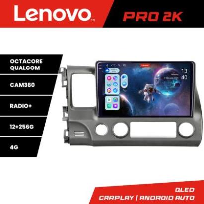 Navigatie Honda Civic Sedan Lenovo Kit-044 8 core QLED 2K 12+256 360 Android Waze USB Navigatie Internet Youtube Radio CarStore Technology
