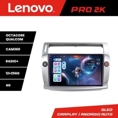 Navigatie Citroen C4  Lenovo Kit-088 8 core QLED 2K 12+256 360 Android Waze USB Navigatie Internet Youtube Radio CarStore Technology