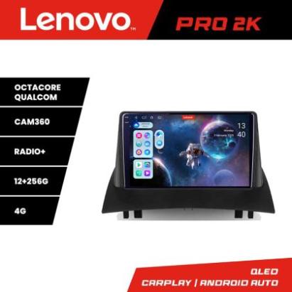 Navigatie Renault Megane 2 Lenovo Kit-098 8 core QLED 2K 12+256 360 Android Waze USB Navigatie Internet Youtube Radio CarStore Technology