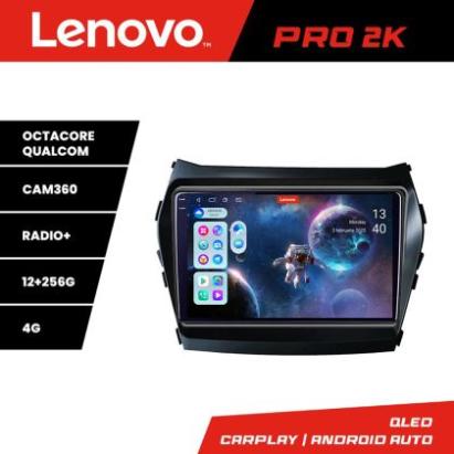 Navigatie Hyundai Santa Fe IX45 2012-2017 Lenovo Kit-209 8 core QLED 2K 12+256 360 Android Waze USB Navigatie Internet Youtube Radio CarStore Technology