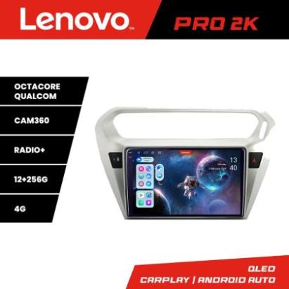 Navigatie Peugeot 301 Citroen C-Elisee Lenovo Kit-301 8 core QLED 2K 12+256 360 Android Waze USB Navigatie Internet Youtube Radio CarStore Technology