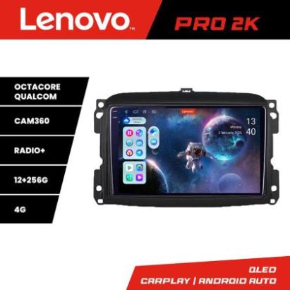 Navigatie Fiat 500 2015-2021 Lenovo Kit-500new 8 core QLED 2K 12+256 360 Android Waze USB Navigatie Internet Youtube Radio CarStore Technology