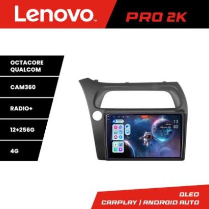 Navigatie Honda Civic Hatchback 2006-2012 Lenovo Kit-hatchback 8 core QLED 2K 12+256 360 Android Waze USB Navigatie Internet Youtube Radio CarStore Technology