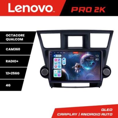Navigatie Toyota Highlander 2007-2013 Android radio gps internet 8 core QLED 2K 12+256 360 Lenovo CarStore Technology