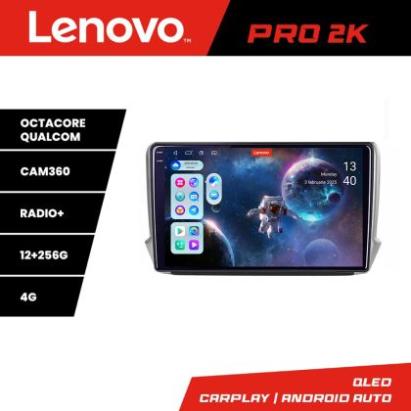 Navigatie Peugeot 208/2008 Lenovo Kit-PSA 8 core QLED 2K 12+256 360 Android Waze USB Navigatie Internet Youtube Radio CarStore Technology