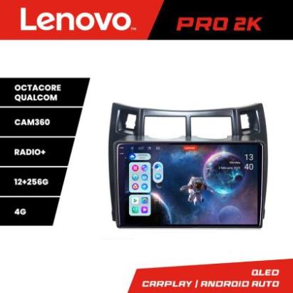 Navigatie Toyota Yaris 2008-2011 Lenovo Kit-YARIS08 8 core QLED 2K 12+256 360 Android Waze USB Navigatie Internet Youtube Radio Lenovo CarStore Technology