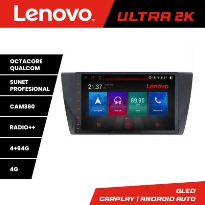 Navigatie BMW Seria 3 E90 Lenovo Kit-095 8 core QLED Qualcomm 4+64 360 Android Waze USB Navigatie Internet Youtube Radio CarStore Technology