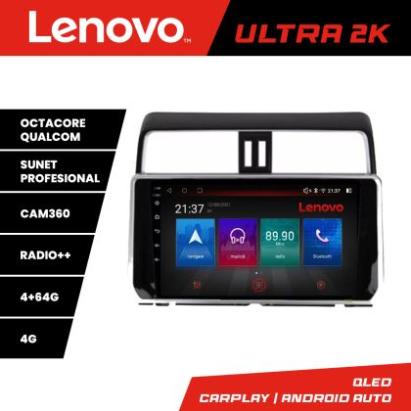 Navigatie Toyota Prado J150 2018- Lenovo Kit-1065 8 core QLED Qualcomm 4+64 360 Android Waze USB Navigatie Internet Youtube Radio CarStore Technology
