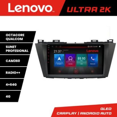 Navigatie Mazda 5 2010-2017 Lenovo Kit-117 8 core QLED Qualcomm 4+64 360 Android Waze USB Navigatie Internet Youtube Radio CarStore Technology