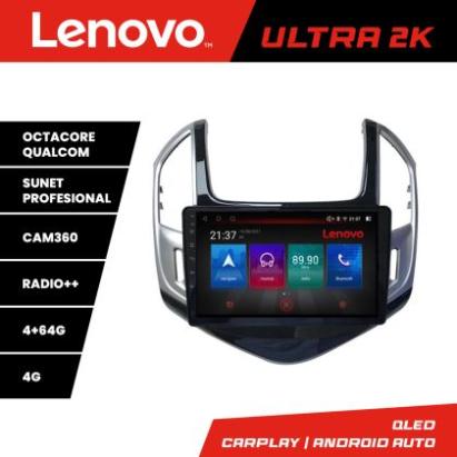 Navigatie Chevrolet Cruze 2013- Lenovo Kit-1267 8 core QLED Qualcomm 4+64 360 Android Waze USB Navigatie Internet Youtube Radio CarStore Technology