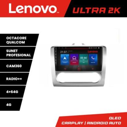 Navigatie Ford Focus 2 Automat Lenovo Kit-140-automatic 8 core QLED Qualcomm 4+64 360 Android Waze USB Navigatie Internet Youtube Radio CarStore Technology