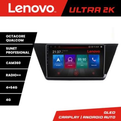 Navigatie Volkswagen Touran 2016- Lenovo Kit-3144 8 core QLED Qualcomm 4+64 360 Android Waze USB Navigatie Internet Youtube Radio CarStore Technology