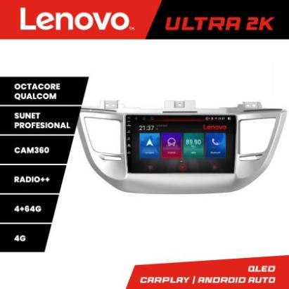 Navigatie Hyundai Tucson Lenovo Kit-546 8 core QLED Qualcomm 4+64 360 Android Waze USB Navigatie Internet Youtube Radio CarStore Technology