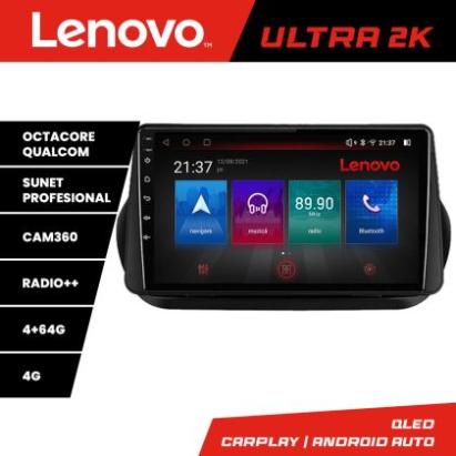 Navigatie Peugeot Bipper, Citroen Nemo, Fiat Qubo 2008-2017 Android radio gps internet 8 core QLED Qualcomm 4+64 360 Lenovo CarStore Technology