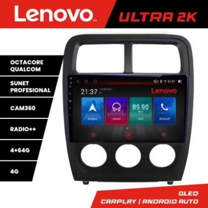 Navigatie Dodge Caliber 2010-2012 Lenovo Kit-CALIBER 8 core QLED Qualcomm 4+64 360 Android Waze USB Navigatie Internet Youtube Radio CarStore Technology