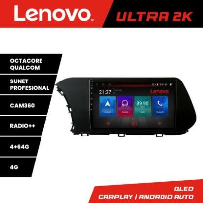 Navigatie Hyundai I20 2020- Lenovo Kit-i20 8 core QLED Qualcomm 4+64 360 Android Waze USB Navigatie Internet Youtube Radio CarStore Technology