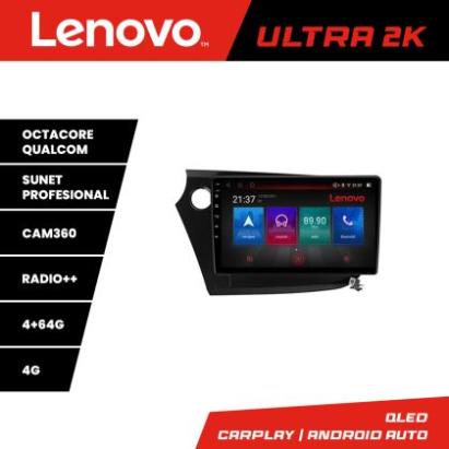 Navigatie Honda Insight 2009-2014 Lenovo Kit-insight 8 core QLED Qualcomm 4+64 360 Android Waze USB Navigatie Internet Youtube Radio CarStore Technology