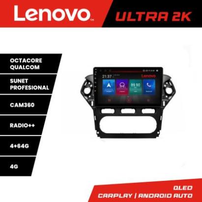 Navigatie Ford Mondeo 2010-2014 Lenovo Kit-MONDEO-CLIMA 8 core QLED Qualcomm 4+64 360 Android Waze USB Navigatie Internet Youtube Radio CarStore Technology