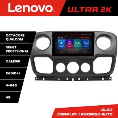 Navigatie Opel Movano, Renault Master 2010-2021 Android radio gps internet 8 core QLED Qualcomm 4+64 360GB 4-Core Lenovo CarStore Technology