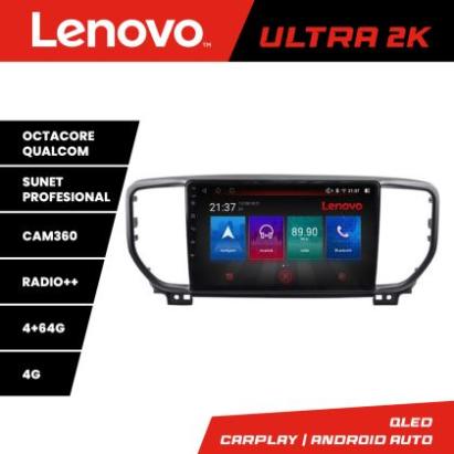 Navigatie Kia Sportage facelift 2019 - Lenovo Kit-sportage-19 8 core QLED Qualcomm 4+64 360 Android Waze USB Navigatie Internet Youtube Radio CarStore Technology