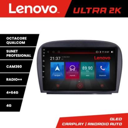 Navigatie Mercedes SL W230 2004-2011 Lenovo Kit-W230 8 core QLED Qualcomm 4+64 360 Android Waze USB Navigatie Internet Youtube Radio CarStore Technology