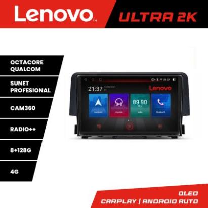 Navigatie Honda Civic 2016-2020 M-669 Octa Core Android Radio Bluetooth GPS WIFI/4G DSP 2K 8+128GB 360 Toslink CarStore Technology