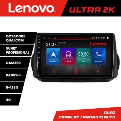 Navigatie Peugeot Bipper, Citroen Nemo, Fiat Qubo 2008-2017 Octacore, 8 Gb RAM, 128 Gb Hdd, 4G, Qled 2K, DSP, Carplay AA, 360,Bluetooth E510-PRO-2K v2 CarStore Technology
