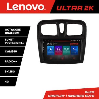 Navigatie Dacia Sandero 2012-2020 var B Octa Core Android Radio Bluetooth GPS WIFI/4G DSP 2K 8+128GB 360 Tosli CarStore Technology