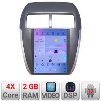 Navigație dedicată Tip Tesla Mitsubishi ASX Radio gps internet 4 Core carplay android auto 2+32 GB Kit-tesla-026+EDT-E220 CarStore Technology